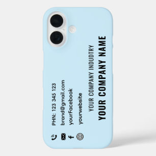 Op maat gemaakte logo Pro Business MaxX telefoonho iPhone 16 Hoesje