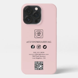 Op maat gemaakte logo social media business iPhone 13 Pro Hoesje