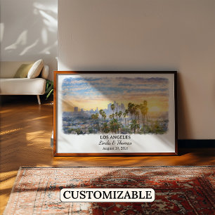 Op maat gemaakte Los Angeles-wandkunst, California Poster