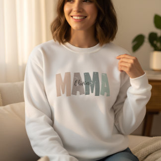 Op maat gemaakte Mama-trui met baby naam | Persona Trui