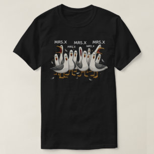 Op maat gemaakte meeuwen leraren shirt, Grappig le T-shirt