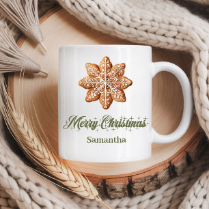 Op maat gemaakte minimalistische kerst mok cadeau