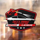 Op maat gemaakte mobiele autowas-detailingbedrijf raamsticker (Vel 2)