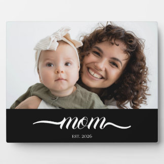 Op maat gemaakte moeder ingestelde modern script f fotoplaat