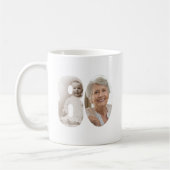 Op maat gemaakte mok met twee foto's voor 80ste ve (Links)