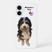 Op maat gemaakte “Momma's Girl” hond iPhone 16 hoe