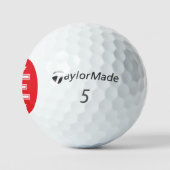 Op maat gemaakte monogram 12x TaylorMade golfbal c Golfballen (Logo)