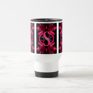 Op maat gemaakte monogram met uw eerste naam lelie reisbeker