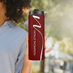 Op maat gemaakte monogrammetjes Gepersonaliseerd m Thermosbeker