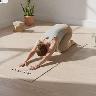 Op maat gemaakte monogramnaam yogamat