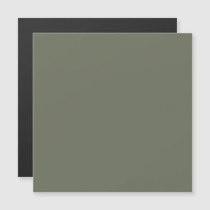 Op maat gemaakte mosgroene dunne magnetische kaart