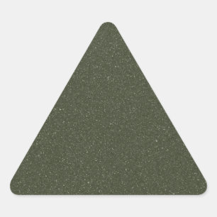 Op maat gemaakte mosgroene gestructureerde driehoe driehoek sticker