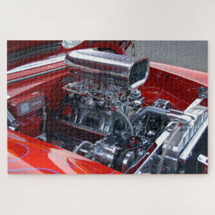 Op maat gemaakte motor van auto legpuzzel
