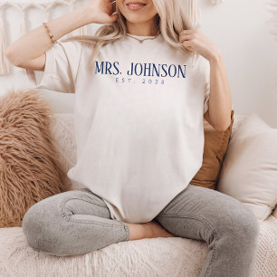 Op maat gemaakte Mr. & Mrs.-trui, huwelijksreis-ca T-shirt