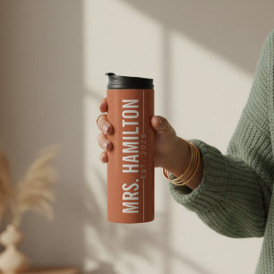 Op maat gemaakte Mr & Mrs Tumbler, Cadeau voor kop Thermosbeker