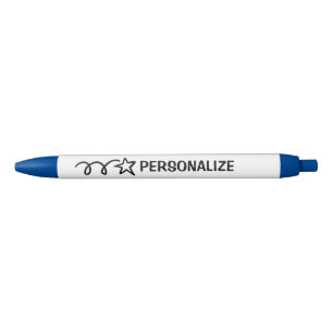 Op maat gemaakte naam leuk vallende ster logo pen