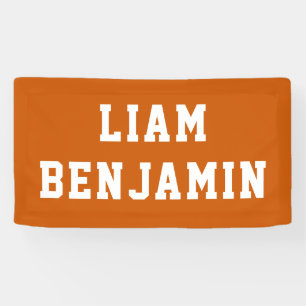 Op maat gemaakte naam muurkunst gepersonaliseerde  spandoek