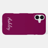 Op maat gemaakte naam stijlvol modern elegant mini iPhone hoesje (Achterkant horizontaal)