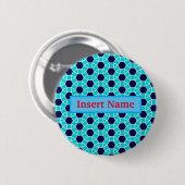 Op maat gemaakte naamplaatje speld ronde button 5,7 cm (Voorkant /achterkant)