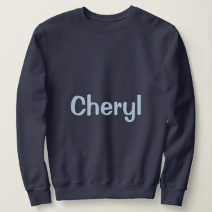 Op maat gemaakte Navy Blue Dames Sweatshirt