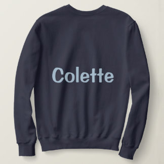 Op maat gemaakte Navy Blue Dames Sweatshirt