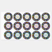 Op maat gemaakte Navy Blue Vruchten Thuisgemaakte  Labels (Vel)