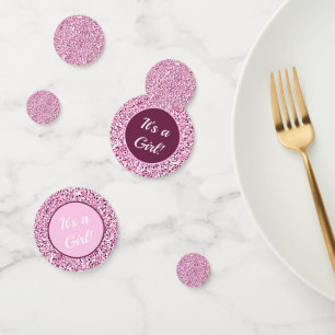 Op maat gemaakte nep glinsterende verjaardag roze  confetti