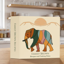 Op Maat Gemaakte Olifant Recept Boho Keuken Cadeau