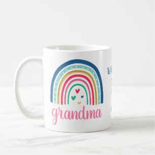 Op maat gemaakte oma regenboog koffiemok