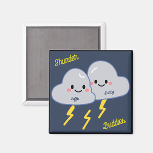 Op maat gemaakte onweersvrienden magneet