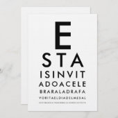 Op maat gemaakte oogheelkunde optometrie gezichtsk kaart (Voorkant / Achterkant)