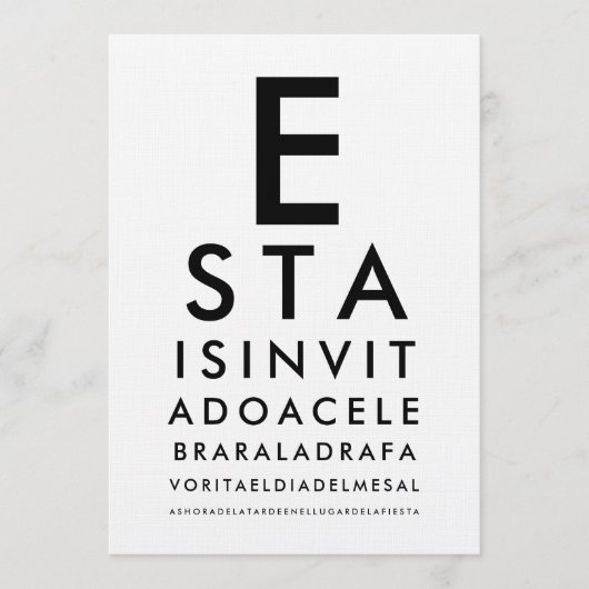 Op maat gemaakte oogheelkunde optometrie gezichtsk kaart (Voorkant)