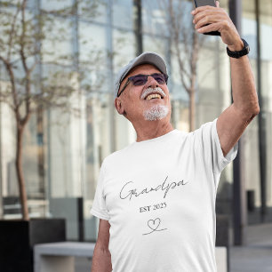 Op maat gemaakte opa EST Jaar T-shirt