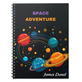 Op maat gemaakte Outer Space-spiraalnotitieboek vo Notitieboek