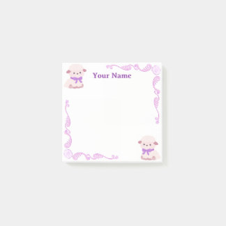 Op maat gemaakte paarse lam-filigrein Post-it-noti Post-it® Notes
