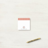 Op maat gemaakte Post-it® notities met monogram in Notes (Op bureau)