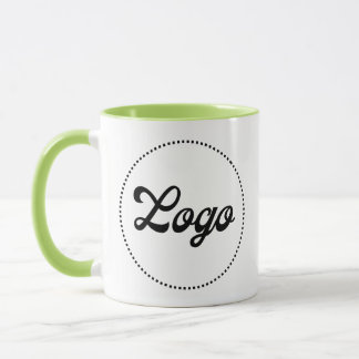 Op maat gemaakte promotionele LIME GREEN Combo Log Mok