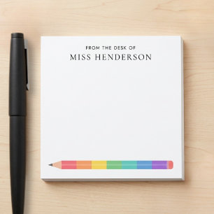 Op Maat Gemaakte Regenboogpotlood voor Docenten Post-it® Notes