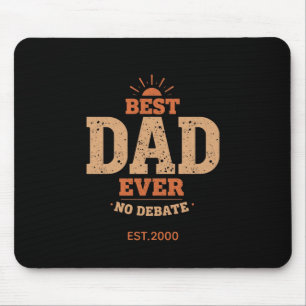 Op maat gemaakte retro Beste Papa Ooit Persoonlijk Muismat