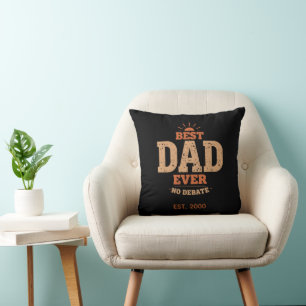 Op maat gemaakte Retro Beste Papa Ooit Worpkussen Kussen