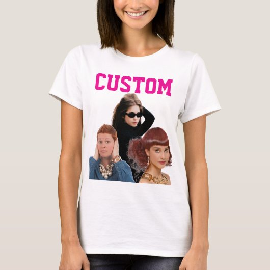 OP MAAT GEMAakte RETRO T-SHIRT (Voorkant)
