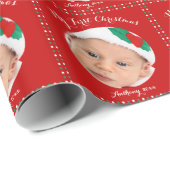 Op maat gemaakte rode kerst inpakpapier voor mijn (Rol Hoek)