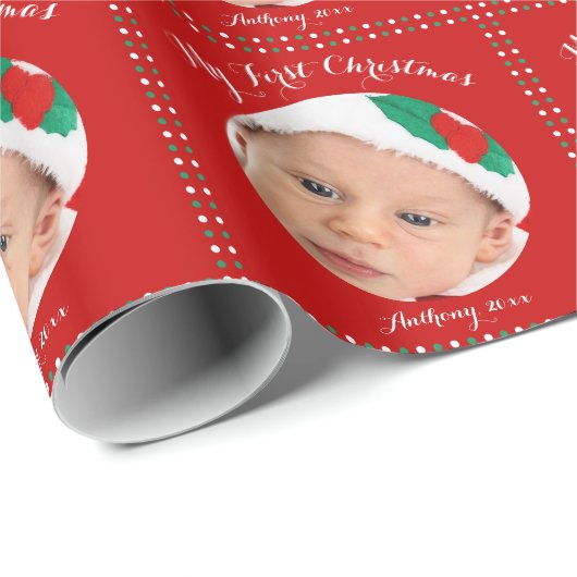 Op maat gemaakte rode kerst inpakpapier voor mijn (Rol Hoek)