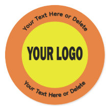 Op maat gemaakte ronde logo stickers voor bedrijve