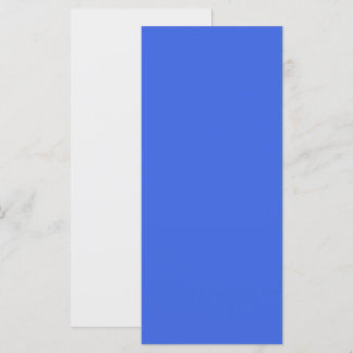 Op maat gemaakte Royal Blauw & Wit Plat Menu
