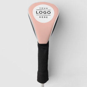 Op maat gemaakte Roze Business Logo Merk Driver Golfheadcover