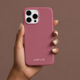 Op maat gemaakte Roze Gouden iPhone Hoes 16 Pro Hoesje