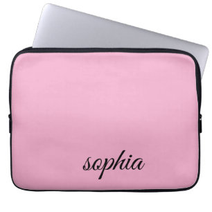Op maat gemaakte roze laptophoes voor meisjes – ge laptop sleeve