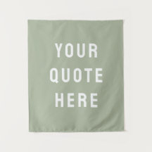Op maat gemaakte Sage Banner Uw offerte muur geper