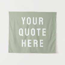 Op maat gemaakte Sage Banner Uw offerte muur geper